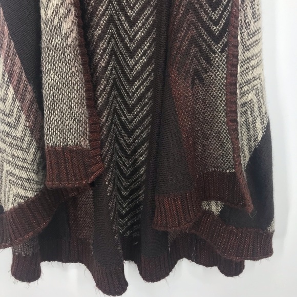 Sleeping on snow Mabli BOHO knit vest open waterfall cascade cardigan sh… - Picture 7 of 16